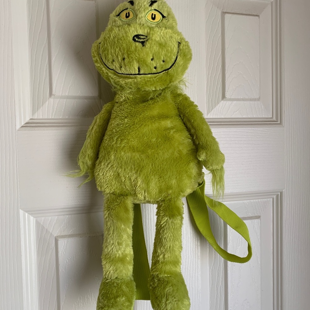 Green Plush Grinch Backpack